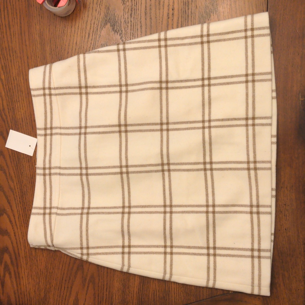 NWT J Crew Plaid Pencil Skirt